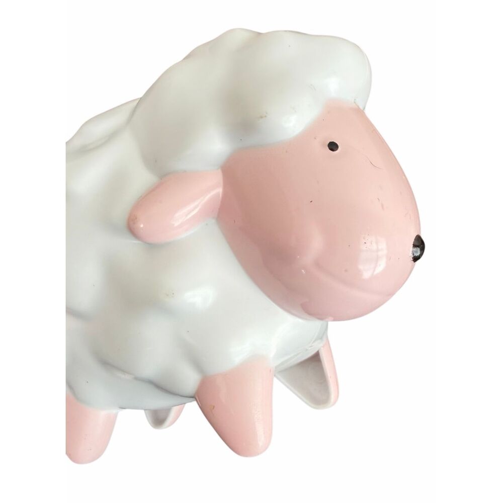 Kid Connection Farm House Toy Sheep Figurine White & Pink Plastic